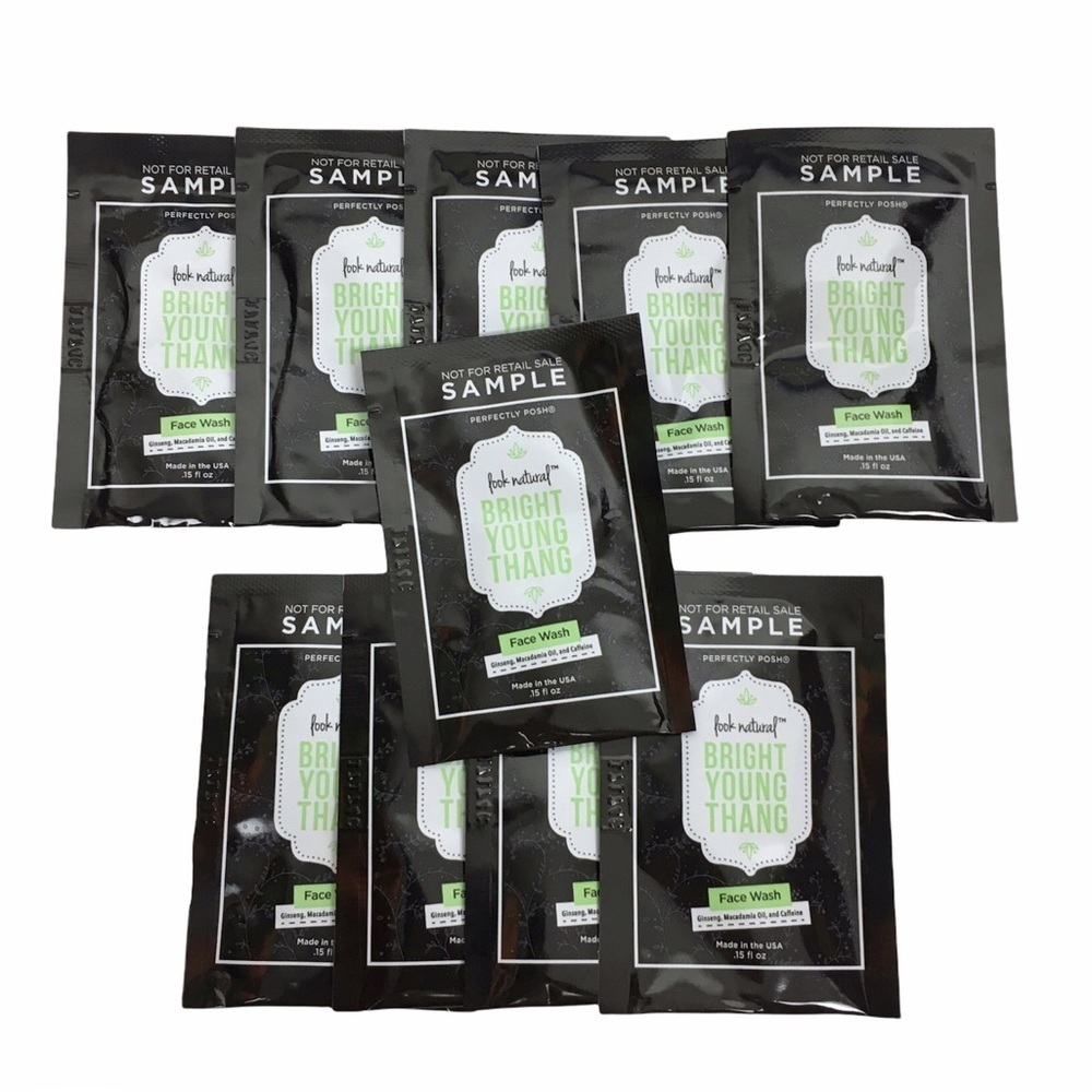 PERFECTLY POSH Bright Young Thang Face Wash Cleanser Samples 10 Packets Vegan
